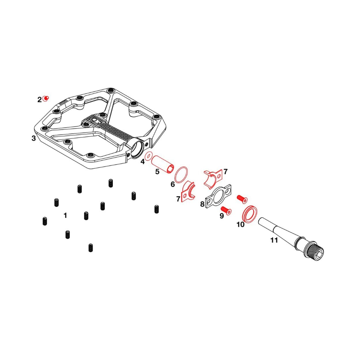 Kit de Recondicionamento para Pedais CRANKBROTHERS STAMP 7 / 11 #16273