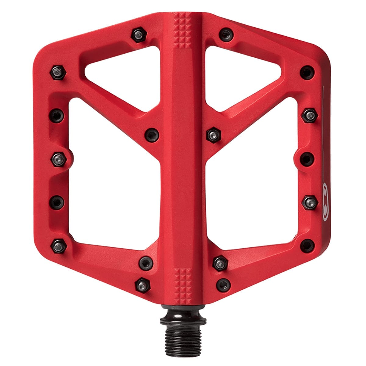 CRANKBROTHERS STAMP 1 Pedais planos pequenos Vermelho