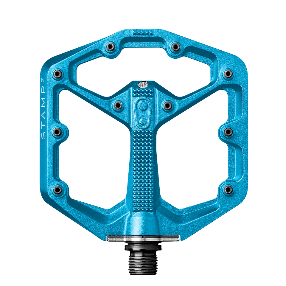 CRANKBROTHERS STAMP 7 Pedais planos pequenos Azul