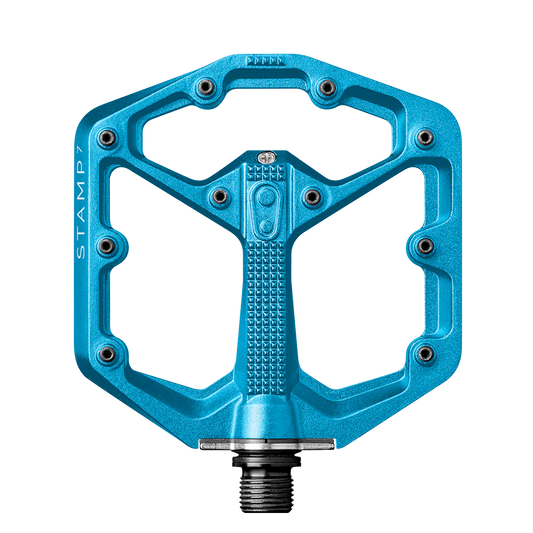 CRANKBROTHERS STAMP 7 Pedais planos pequenos Azul