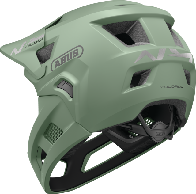 Capacete BTT ABUS YOUDROP FF Junior Mist Verde