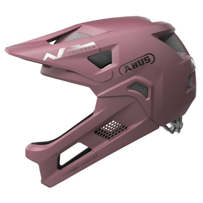 Capacete de BTT ABUS YOUDROP FF Júnior Blush Vermelho