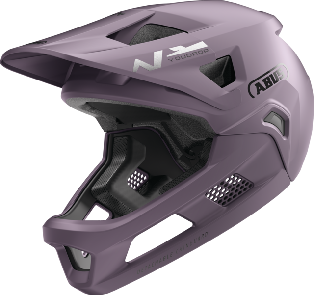 Capacete de BTT ABUS YOUDROP FF Júnior Salt Violet