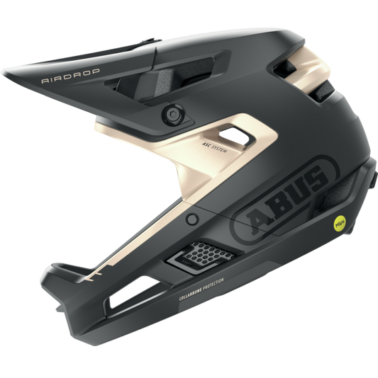 Capacete de BTT ABUS AIRDROP MIPS Preto/Dourado
