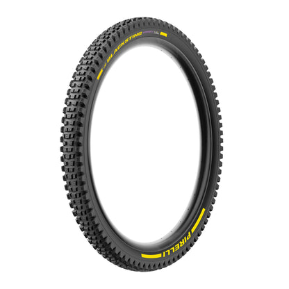 Pneu PIRELLI SCORPION BLACK STING 29x2.40 Supersoft DH+Wall Tubeless Ready de talão flexível Preto/Amarelo Edição de Equipa