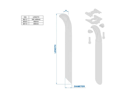 Selim RITCHEY WCS LINK TWO-BOLT Recuo 20mm