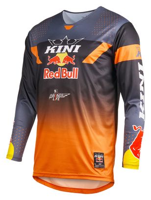 Camisola O'NEAL MXC Kini Red Bull 2.0 de manga comprida cinzenta/laranja - vista de frente