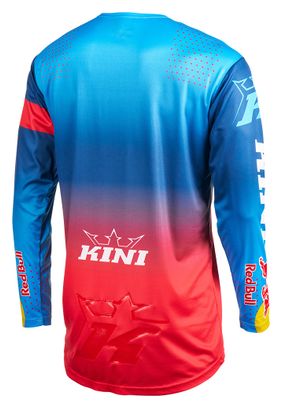 Camisola O'NEAL MXC Kini Red Bull 2.0 de manga comprida azul/vermelha - vista de trás