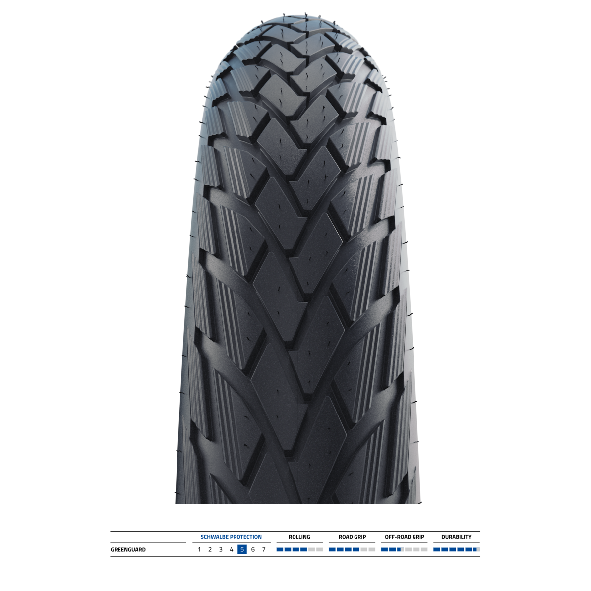 SCHWALBE GREEN MARATHON 27.5x2.35 ADDIX ECO GreenGuard Tubetype Pneu rígido
