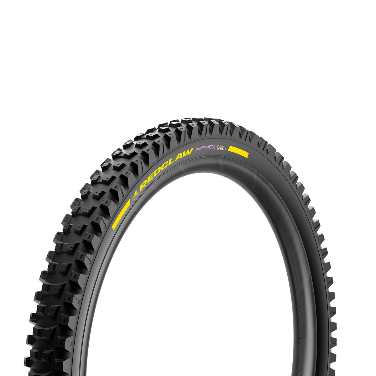 Pneu PIRELLI SCORPION RED CLAW 29x2.40 Supersoft DH+Wall Tubeless Ready de talão dobrável preto/amarelo Team Edition