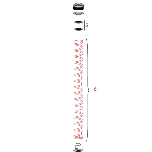 Ressort de Fourche ROCKSHOX DOMAIN Simple Té Souple