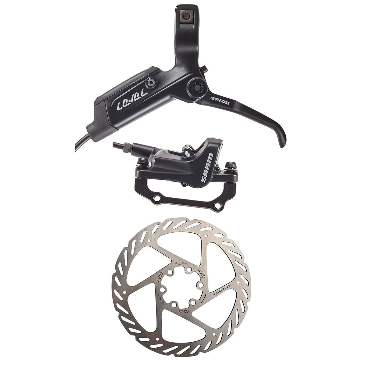 Par de travões de disco SRAM LEVEL Black