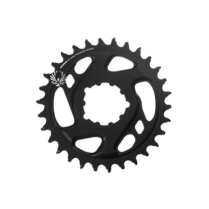 Prato Mono SRAM X-SYNC2 EAGLE 12V Direct Mount Offset 6mm Alumínio Forjado Preto
