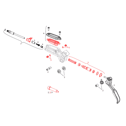Kit de Peças Internas para Alavanca SRAM Level TL/TLM/Ultimate G2 11.5018.005.011