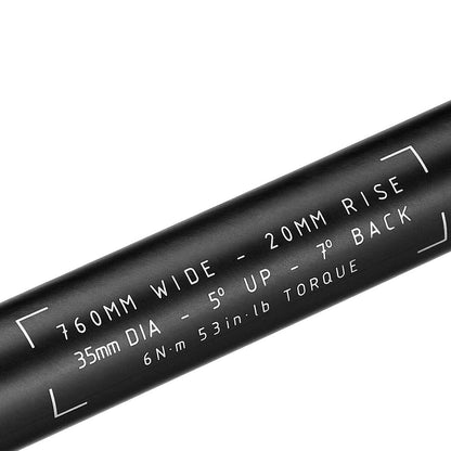 Guiador TRUVATIV DESCENDANT Carbono Rise 20mm 760mm