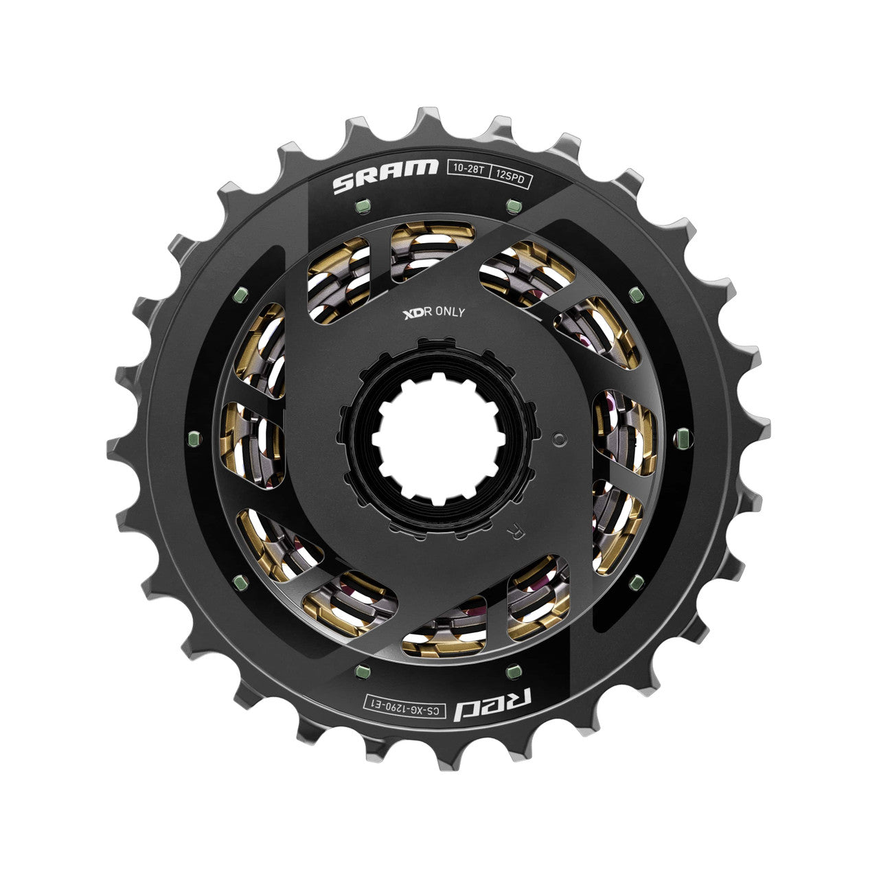 Cassete SRAM RED XG-1290 E1 Rainbow 12V