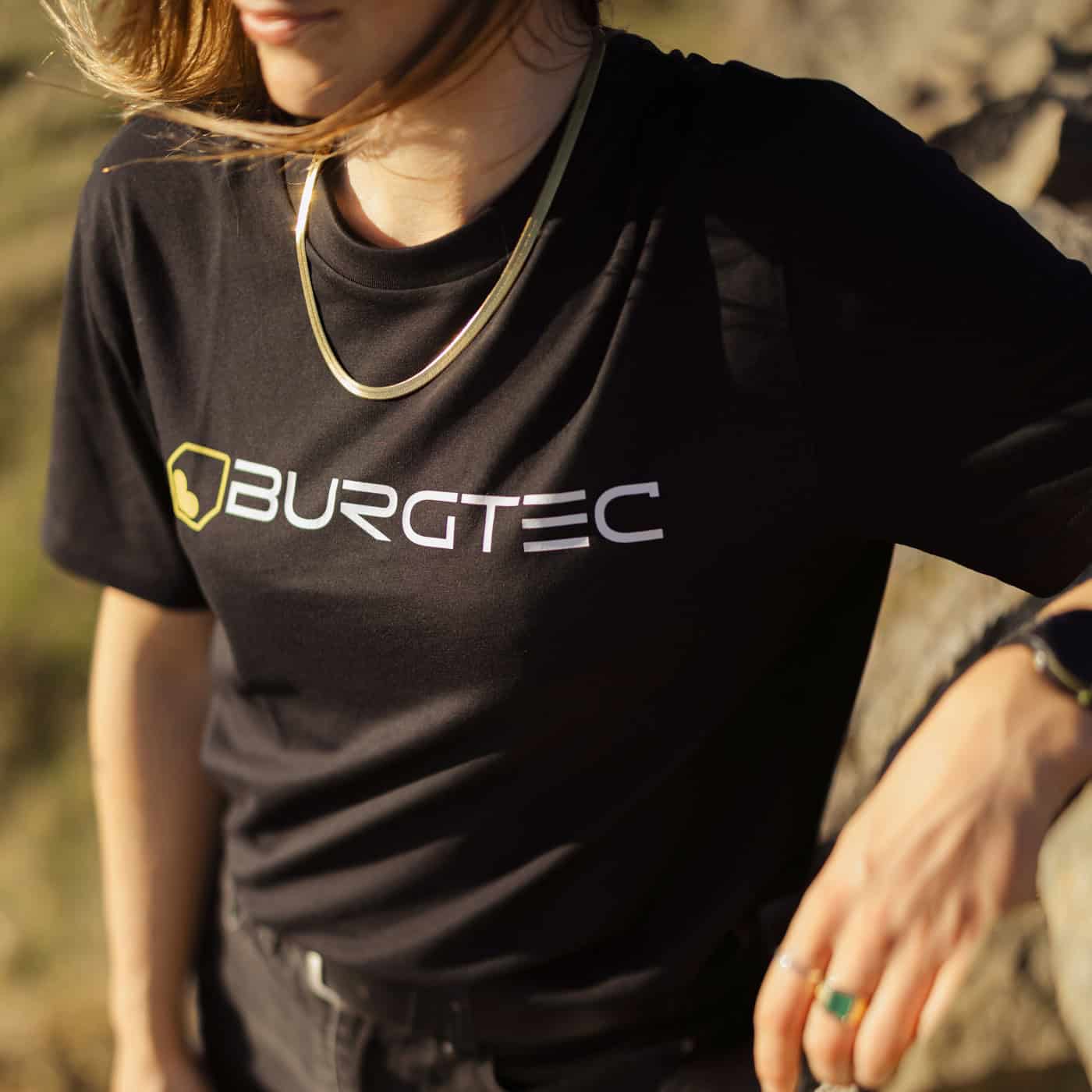 T-Shirt com logótipo BURGTEC Preto