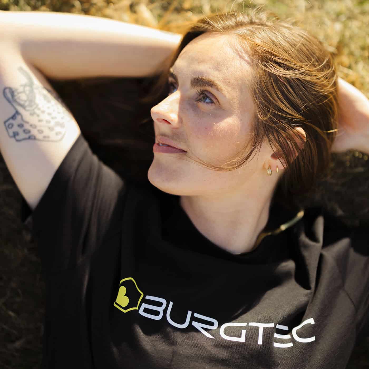 T-Shirt com logótipo BURGTEC Preto