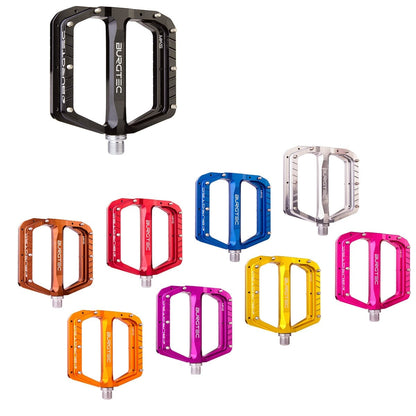 Pedais BURGTEC PENTHOUSE FLAT MK5 Eixo Aço Laranja
