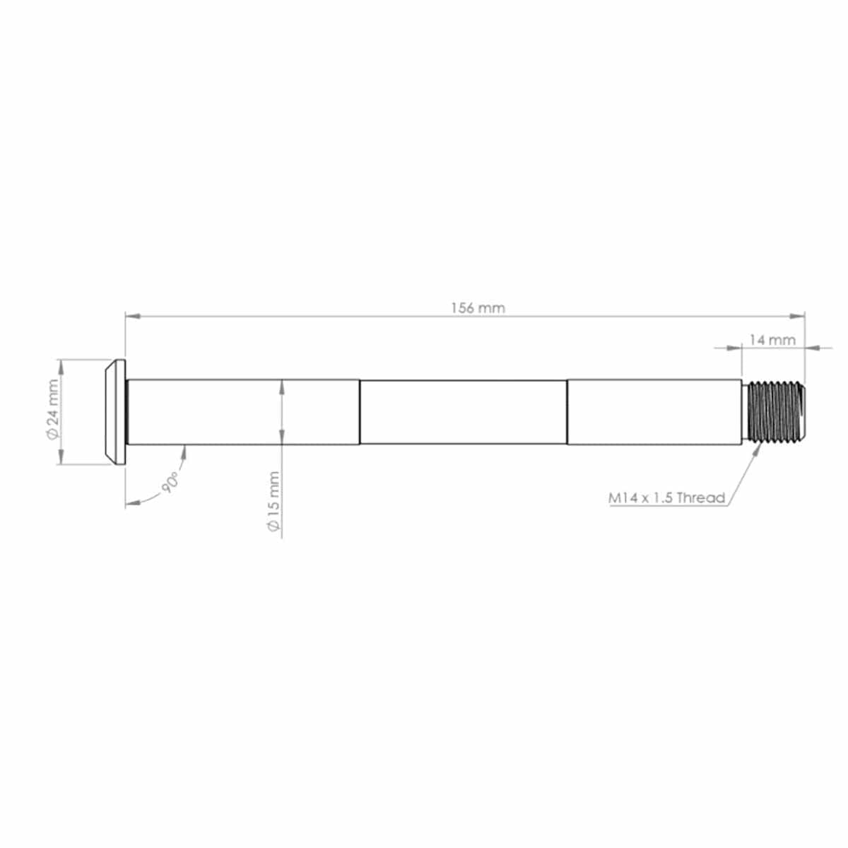 Axe de Roue Avant BURGTEC pour Fourche FOX 15x110 mm Boost Avant 2021 Rose