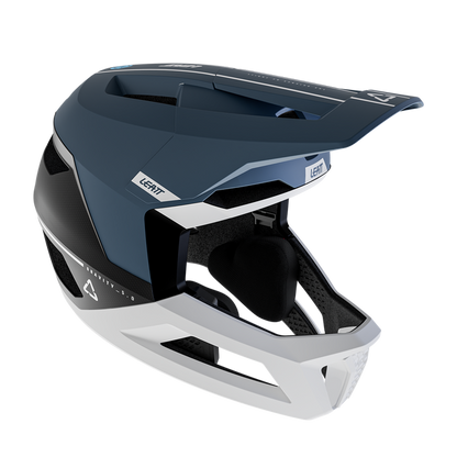 Capacete de BTT LEATT MTB GRAVITY 5.0 Azul/Branco
