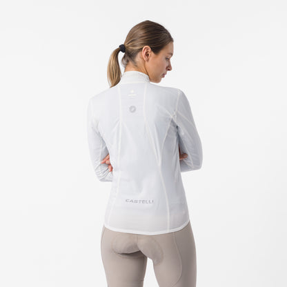 Casaco CASTELLI Transition Air de mulher em marfim – vista de costas