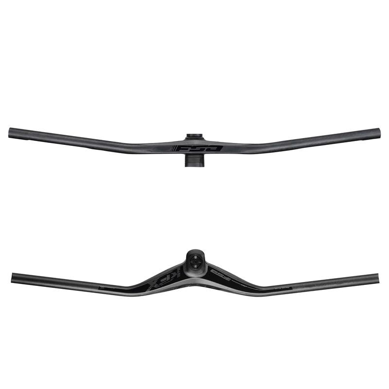 Guiador Integrado FSA KFX SIC Carbono Plano 65mm x 780mm Carbono