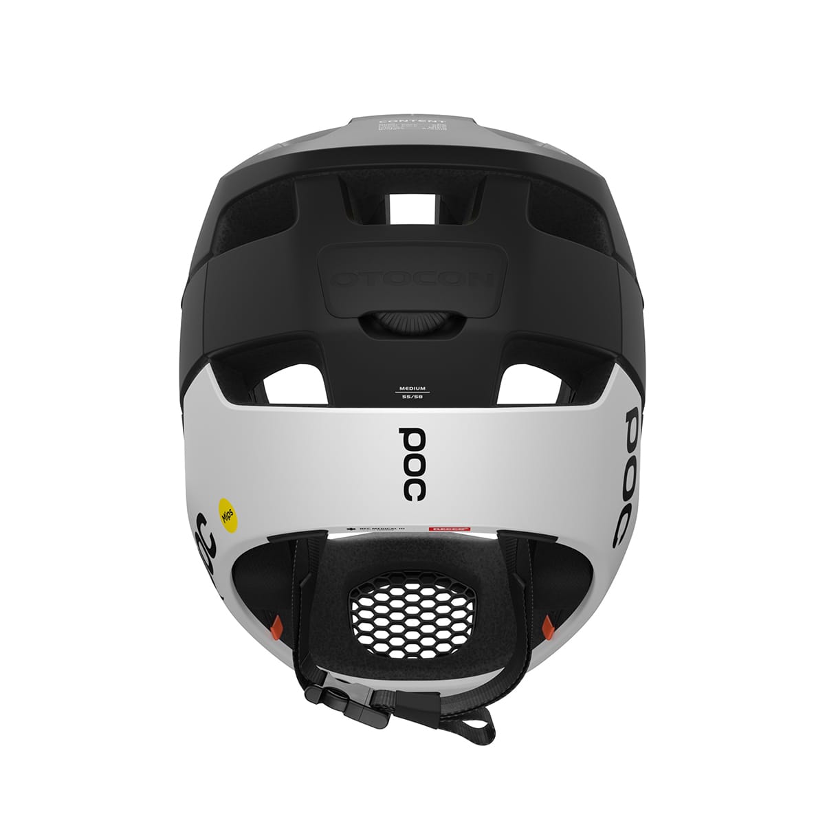 Capacete de BTT POC OTOCON RACE MIPS Preto/Branco Mate