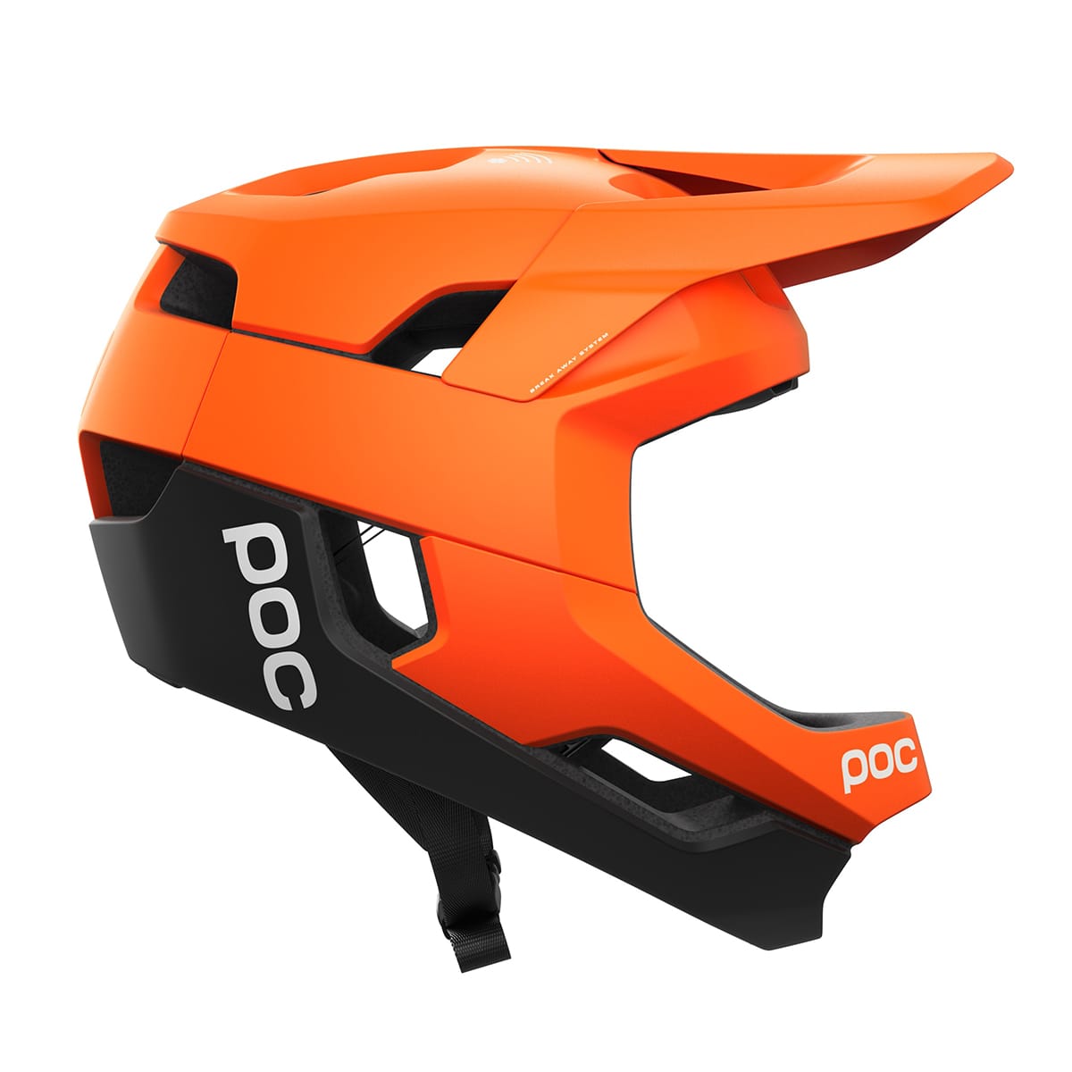 Capacete POC OTOCON RACE MIPS MTB Laranja/Preto Mate