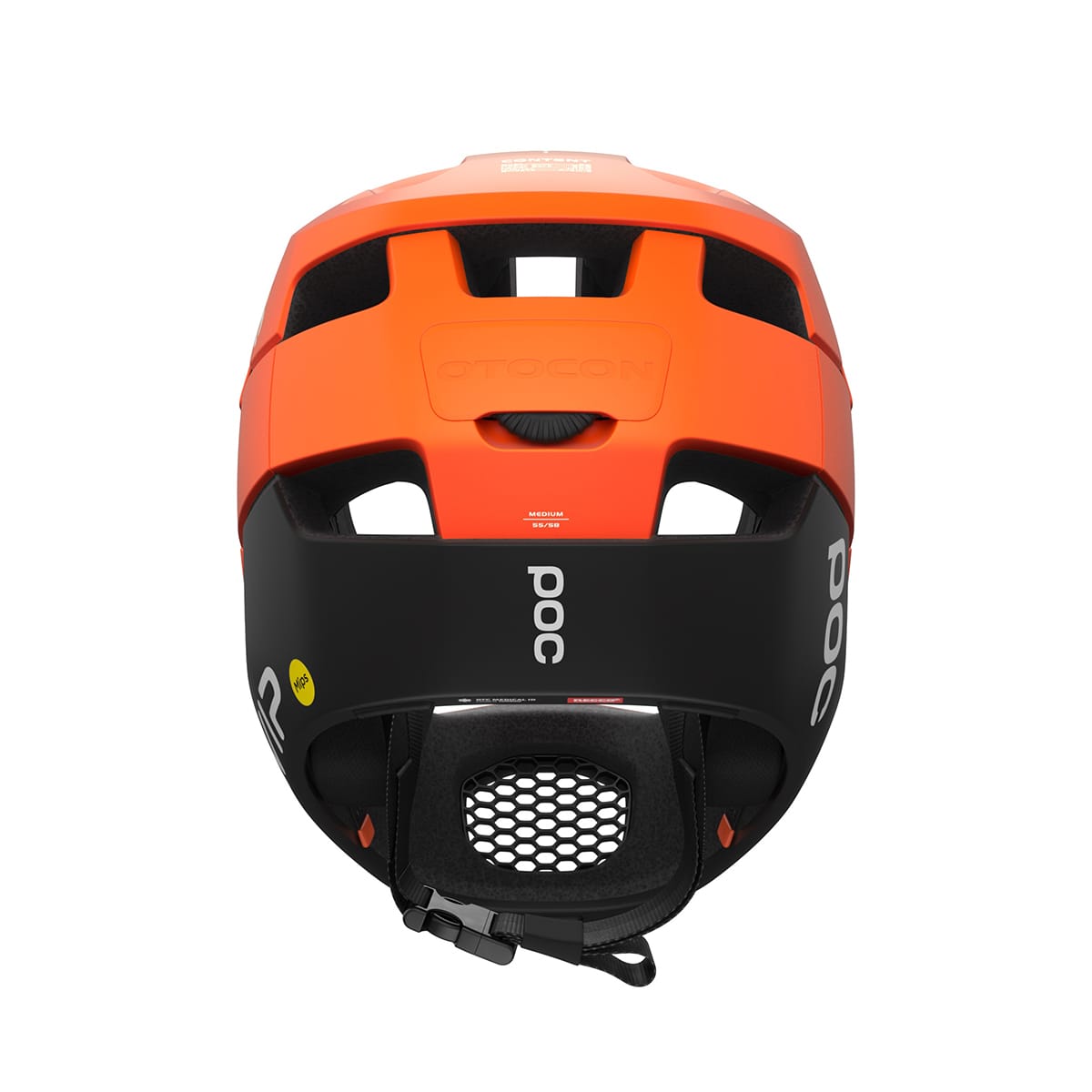 Capacete POC OTOCON RACE MIPS MTB Laranja/Preto Mate