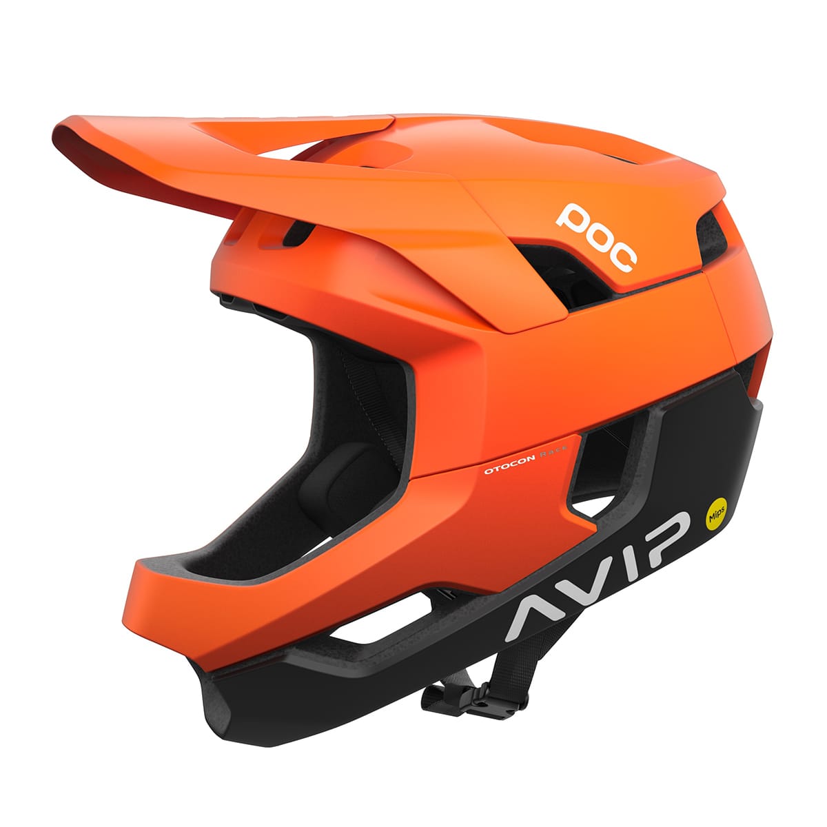 Capacete POC OTOCON RACE MIPS MTB Laranja/Preto Mate