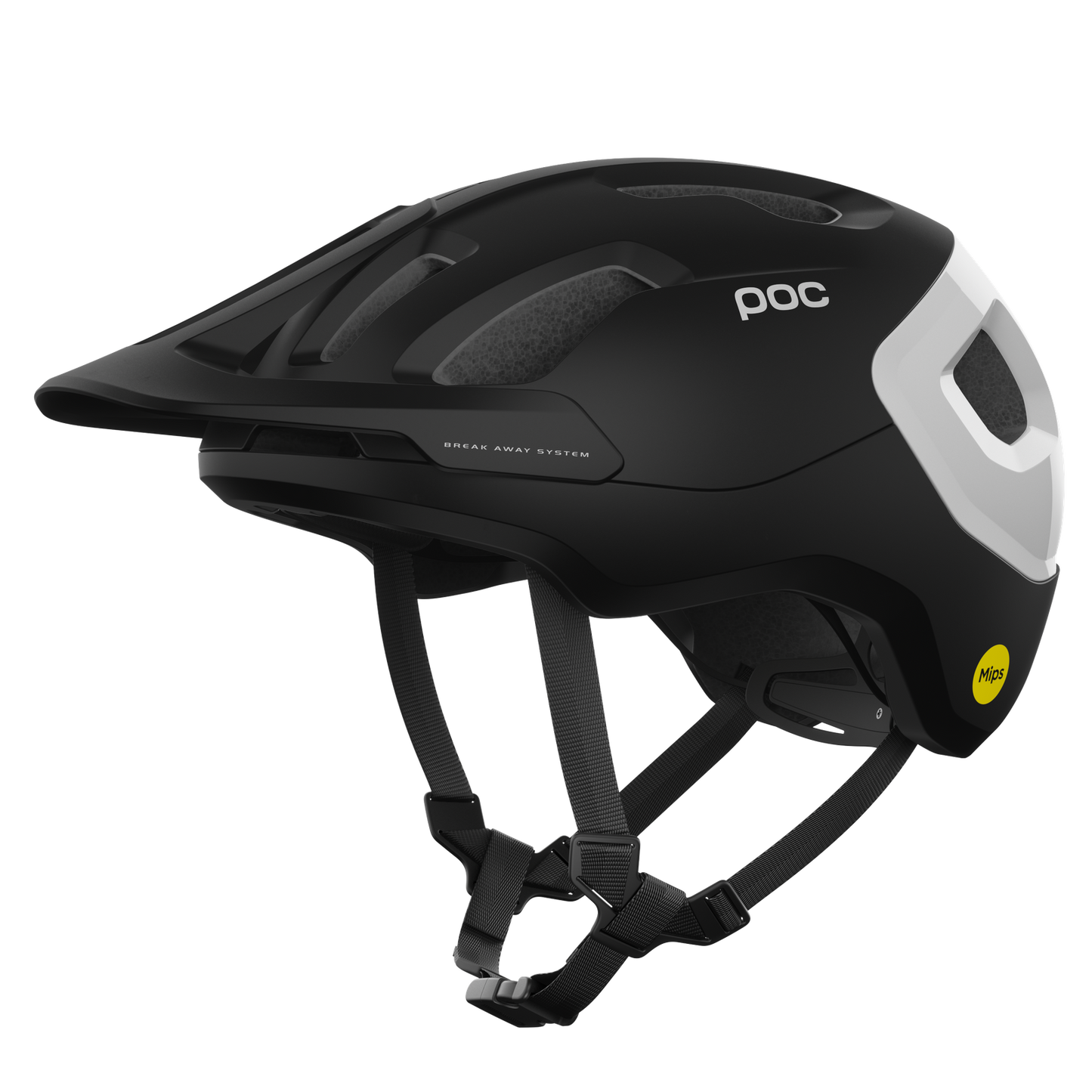 Capacete BTT POC AXION RACE MIPS Preto Mate/Branco