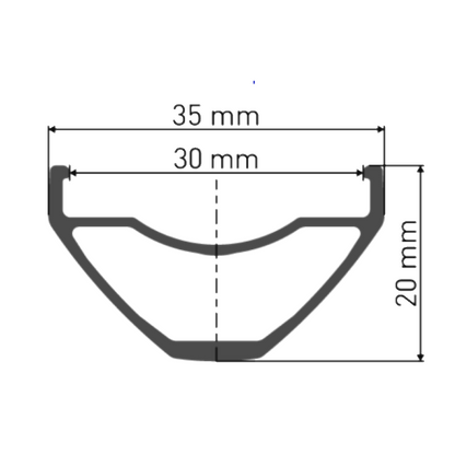 Roda Traseira DT SWISS M 1900 SPLINE 30 mm 27.5" 12x148 mm Boost