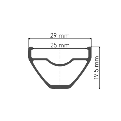 Roda Dianteira DT SWISS X 1900 SPLINE 25 mm 29'' 15x110 mm