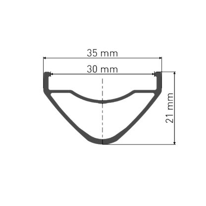 Roda Dianteira DT SWISS HX 1700 SPLINE 30 mm 29" 15x110 mm Boost