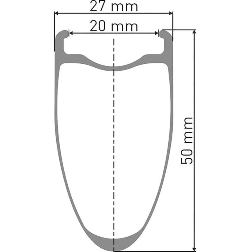 Par de rodas DT SWISS ARC 1400 DICUT 50 DISC (bloqueio central)