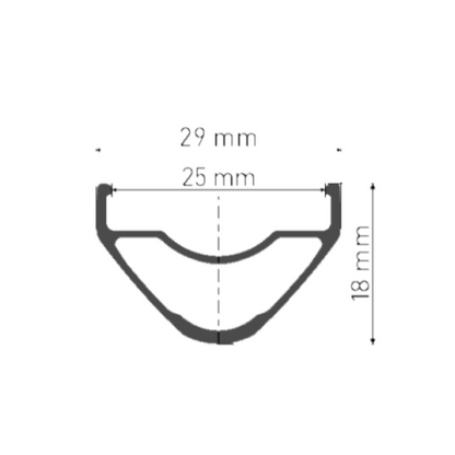 Roda Traseira DT SWISS XR 1700 SPLINE 25 mm 29" 12x148 mm Boost