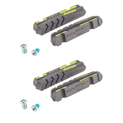 Kit 4 Patilhas SWISS STOP FLASH EVO Preto Carbono
