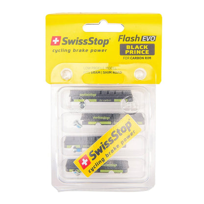 Kit 4 Patilhas SWISS STOP FLASH EVO Preto Carbono