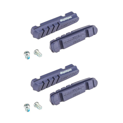 Kit 4 Patilhas SWISS STOP FLASH EVO Azul Alumínio