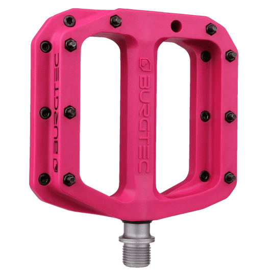 Pedais planos BURGTEC MK4 Composite Toxic Barbie Pink