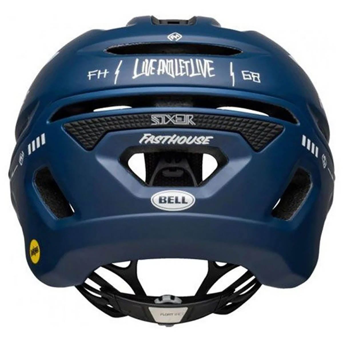 Capacete de BTT BELL SIXER MIPS FAST HOUSE Azul/Branco