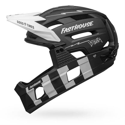 Capacete MTB BELL SUPER AIR R MIPS FAST HOUSE Preto/Branco