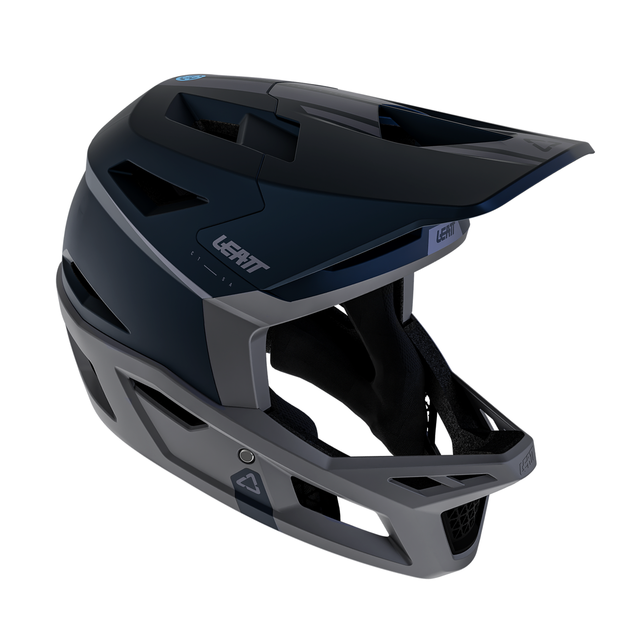 Capacete de BTT LEATT GRAVITY 4.0 STEALTH Preto/Cinzento