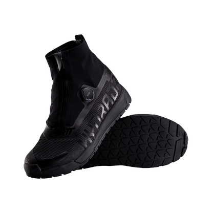 Sapatos de VTT INVERNO LEATT HYDRADI PROFLAT 7.0 BOA Preto