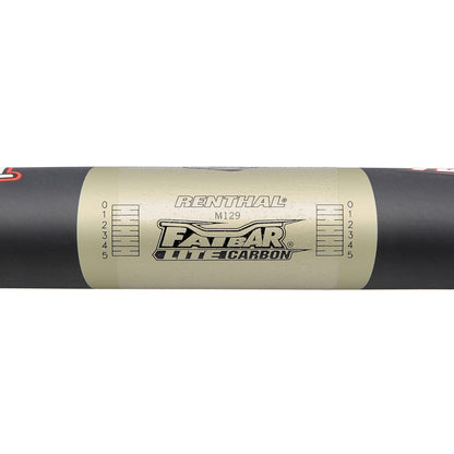 Guiador RENTHAL FATBAR LITE Carbono Rise 20mm 760mm Preto