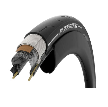 Pneu PIRELLI P ZERO RACE TLR 700c Tubeless Ready Castanho