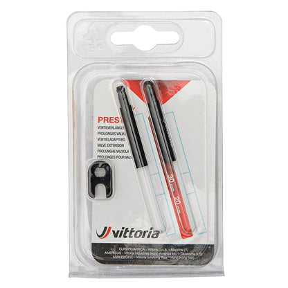 Extensores de Válvula VITTORIA Presta Preto (x2)