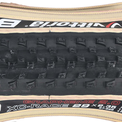 Pneu VITTORIA BARZO XC RACE 29x2,35 4C Graphene 2.0 Tubeless Ready Flexível Flancos Bege