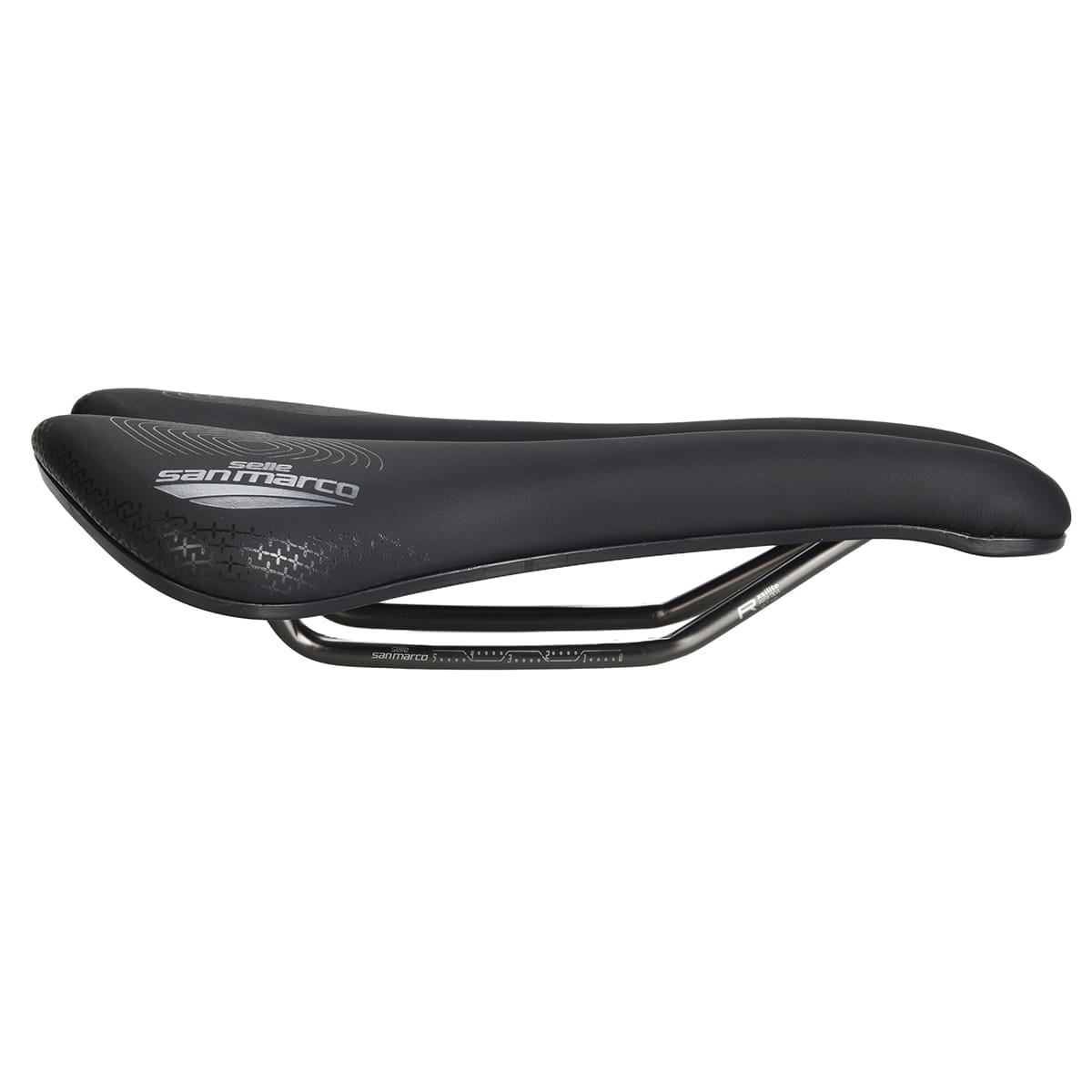 Selle SELLE SAN MARCO APSIDE SHORT SUPERCOMFORT OPEN-FIT RACING 149mm Rails Manganèse